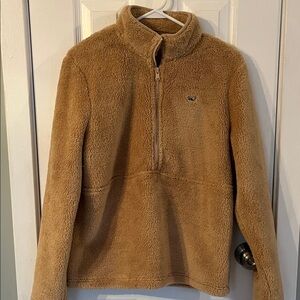 Vineyard Vines Women's Tan Fleece Pullover